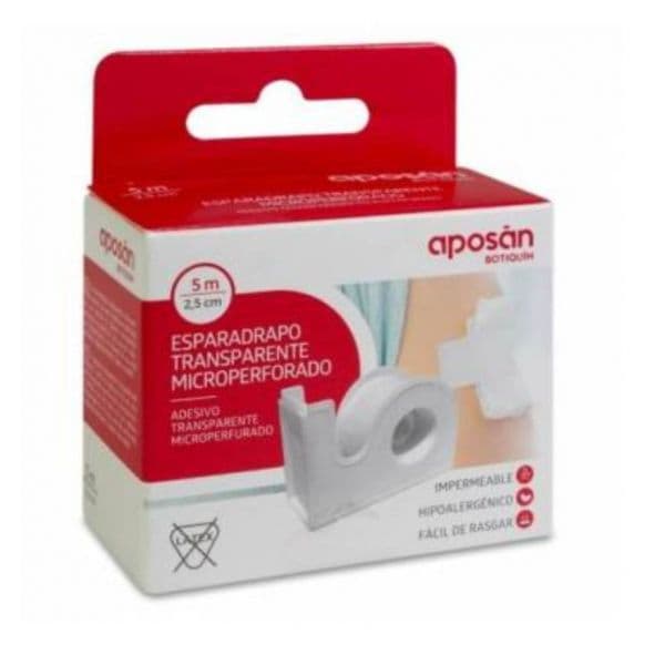Aposan Adesivo Fita Microperfurada Transparente 5x2.5cm
