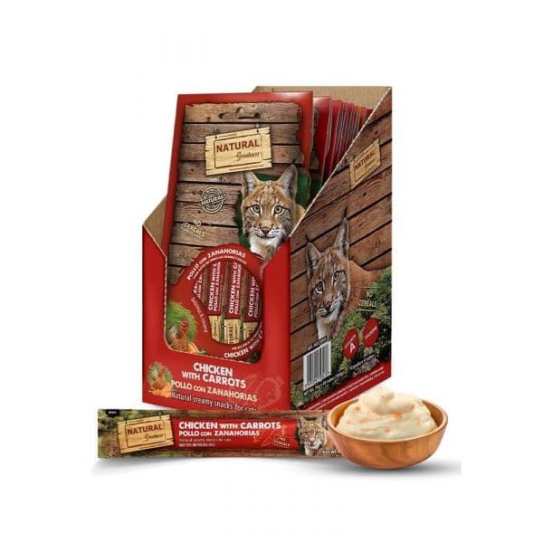 Natural Greatness Cat Snack Creamy Vision Support Frango e Cenoura 4x14gr