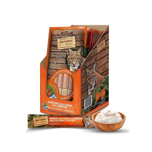 Natural Greatness Cat Snack Creamy Immune System Frango com Atum e Lagosta 56g