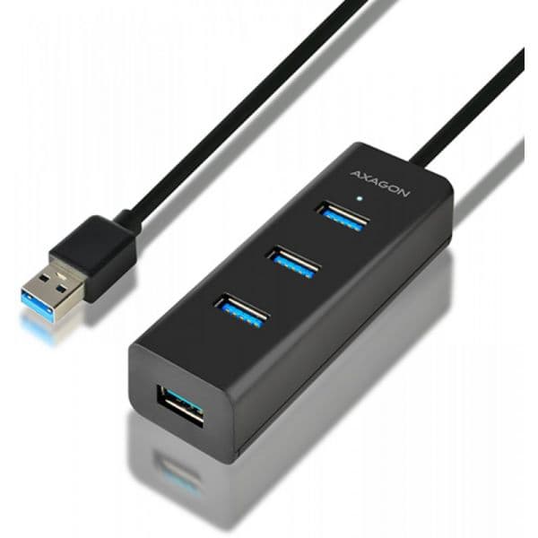 Axagon USB-A-Hub HUE-S2BL 4x USB 3.0 1.2m - HUE-S2BL