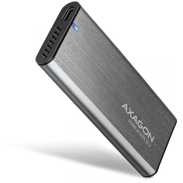 AXAGON USB-C 3.2 Gen2 M.2 NVMe THIN RIB 42-80mm box