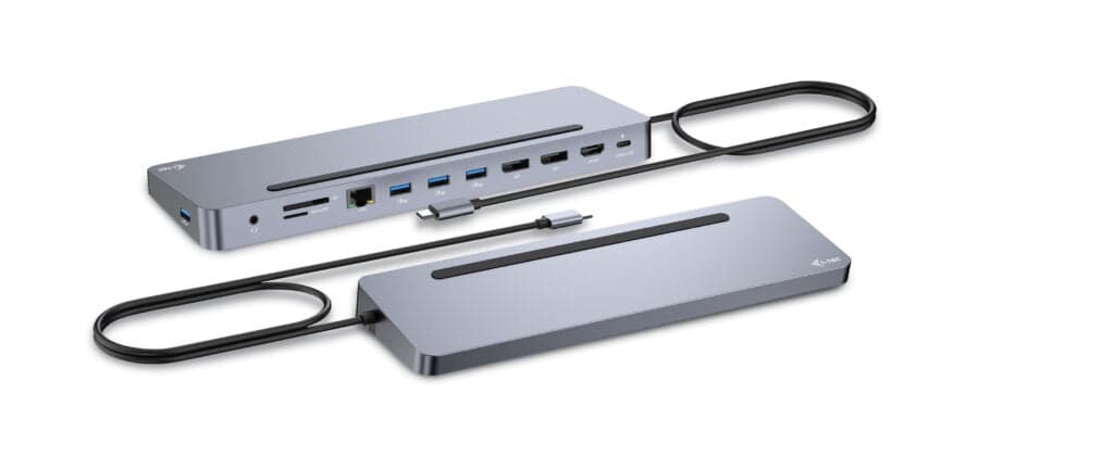 i-tec Docking Station Metal Ergonômico USB-C 4K 3x Display com alimentação até 100W s/Carregador
