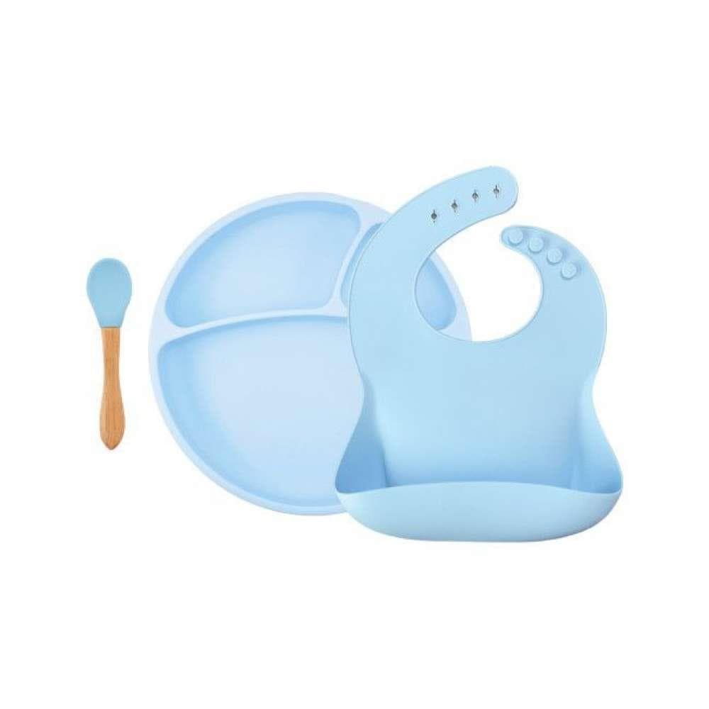 Minikoioi Conjunto de Alimentação BLW Set II 6m+ Mineral Blue