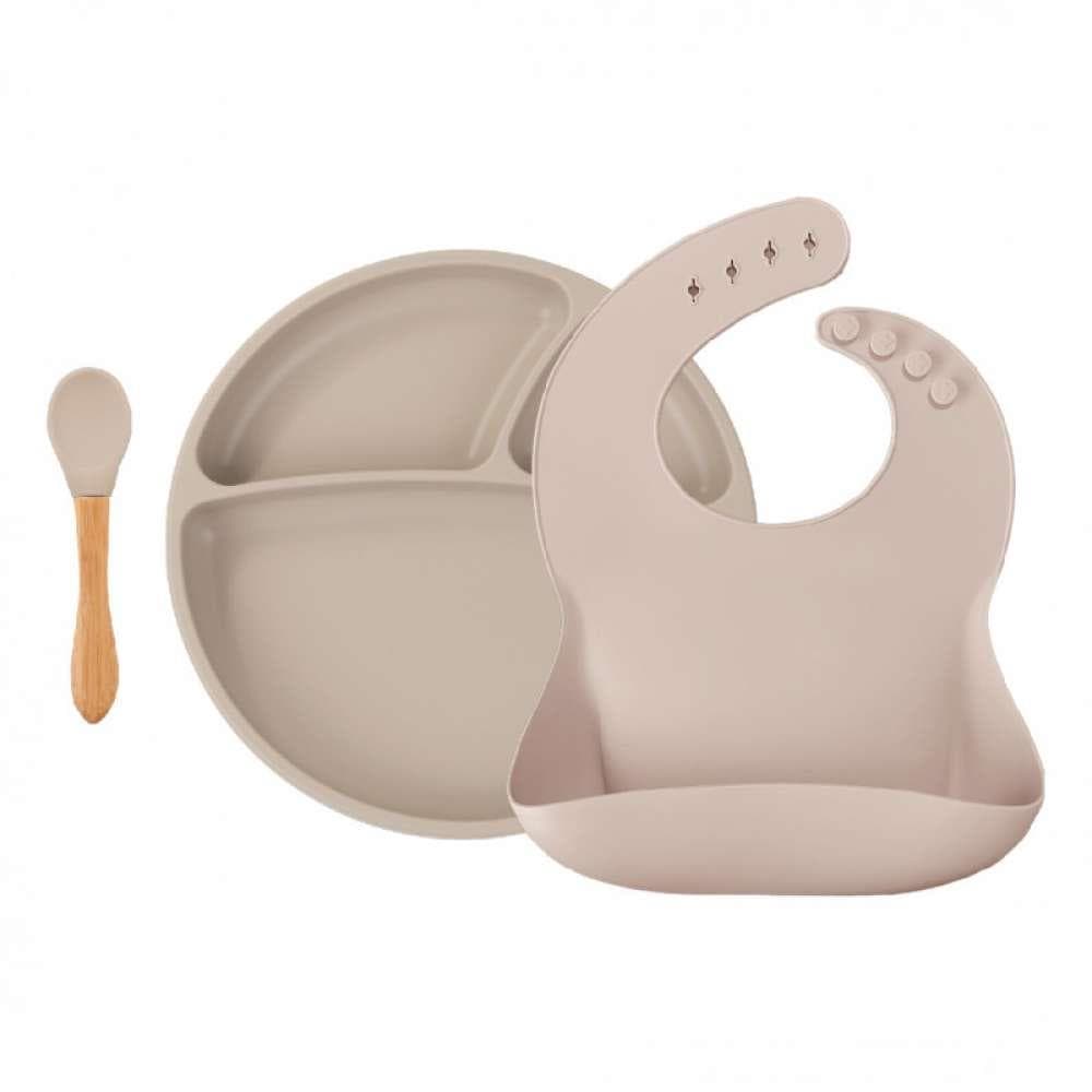 Minikoioi Conjunto de Refeição BLW II Bubble Beige