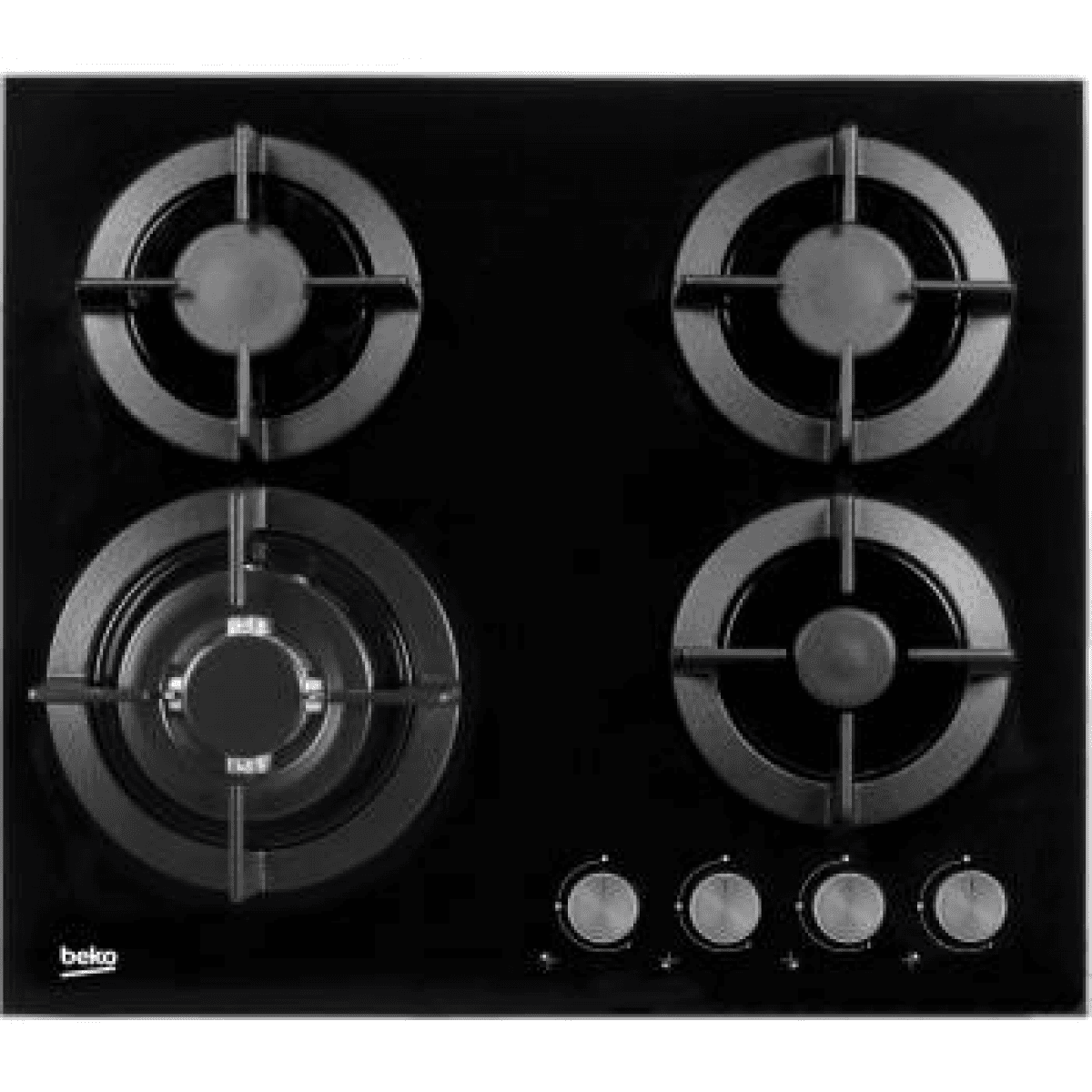 Placa Gás Beko HILW64222S 60cm Gás Natural