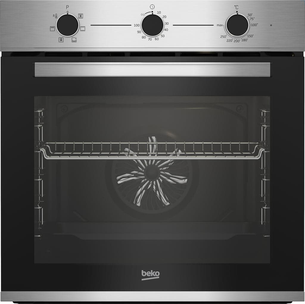 Pack Encastre Forno + Placa Beko BBSE12131CXD | Forno 66L, Placa Gás 4 Zonas