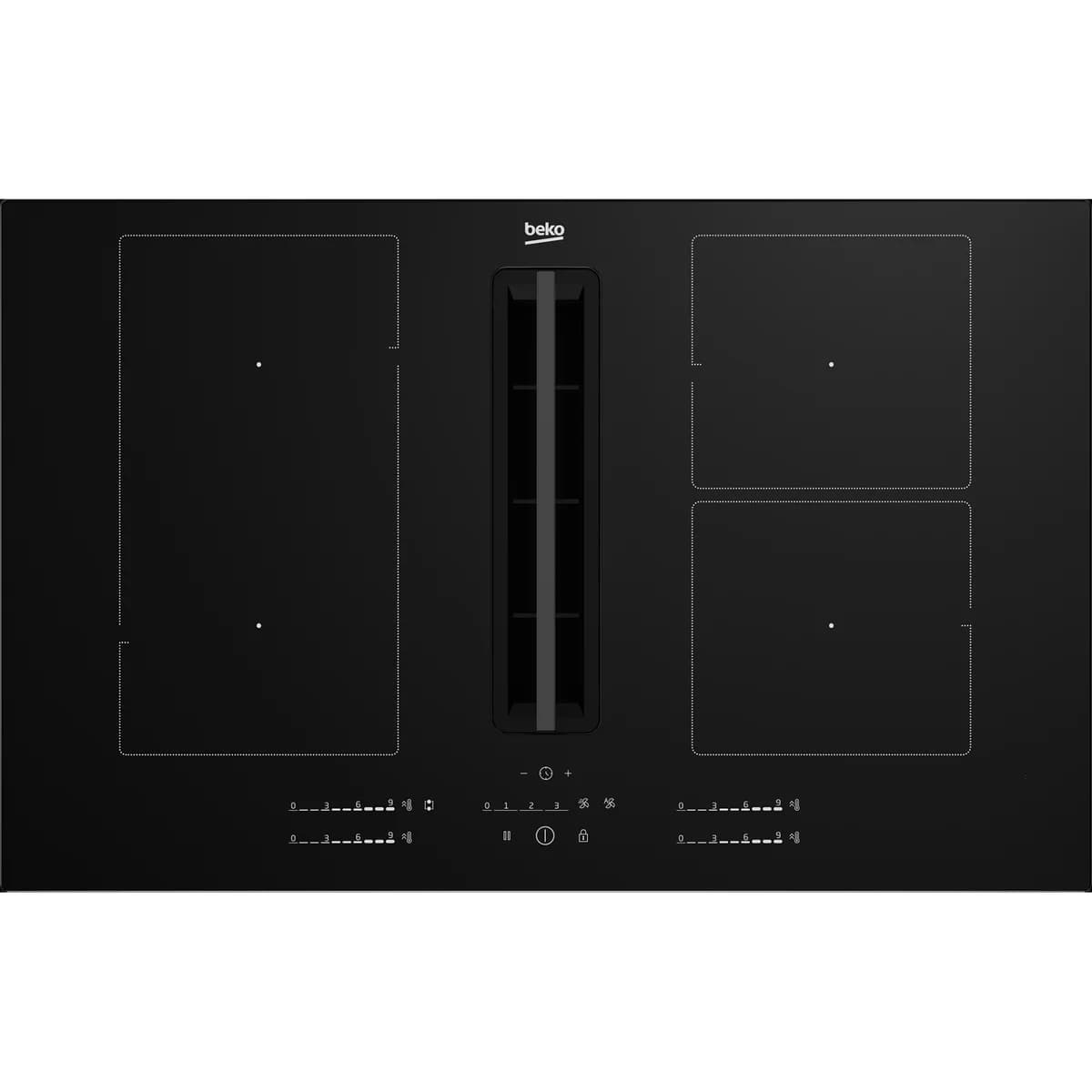 Placa de Indução Beko HIXI84700UP | 4 zonas, 80cm, Slider Control