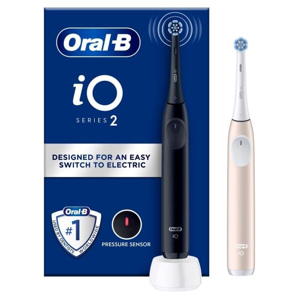 Oral-B iO 2 Duo Escova de Dentes Elétrica Preto/Rosa