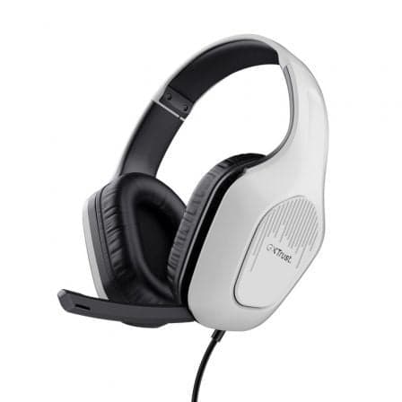 Trust GXT 415W Zirox Auscultadores Com fios Fita de cabeça Jogos Branco