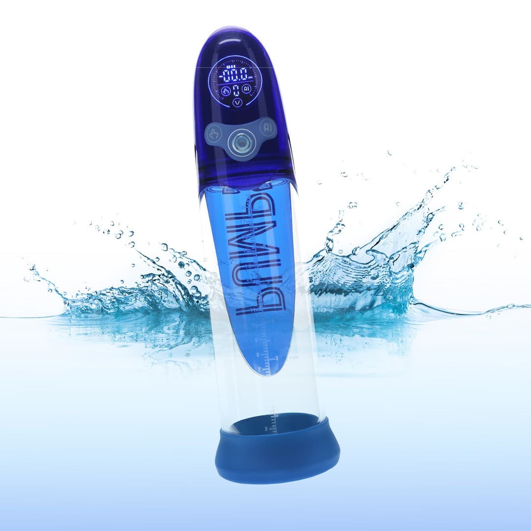 Pumped Bomba Automática para o Pénis com Ia Aqua-pro Azul