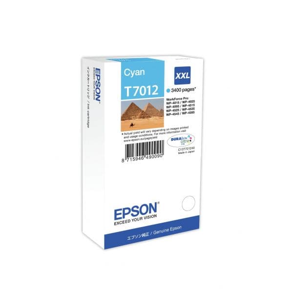 Tinteiro Epson T7012 Cyan C13T70124010
