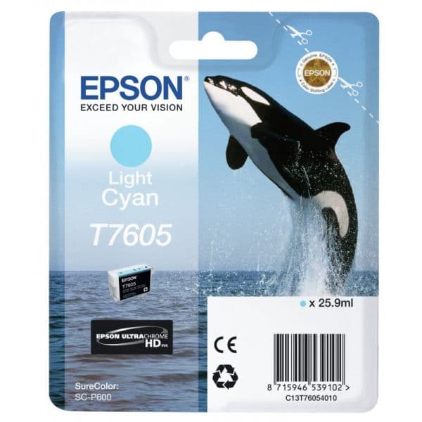 Tinteiro Epson T7605 C13T76054010 Light Cyan