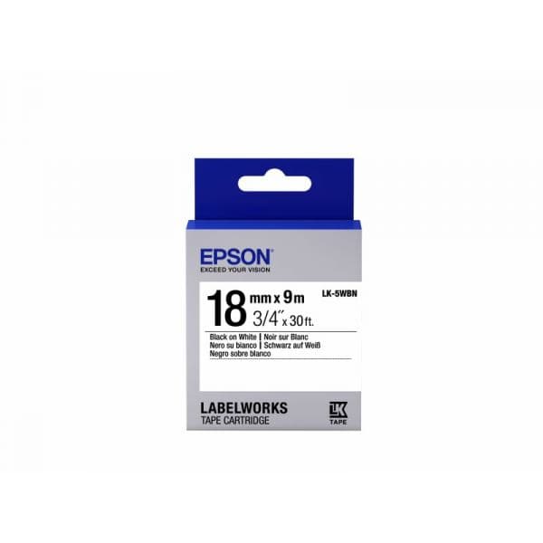 Epson LK-5WBN Std Blk/Wht - C53S655006