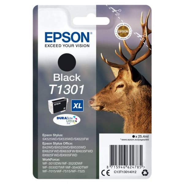 Tinteiro Epson T1301 XL Black C13T13014010