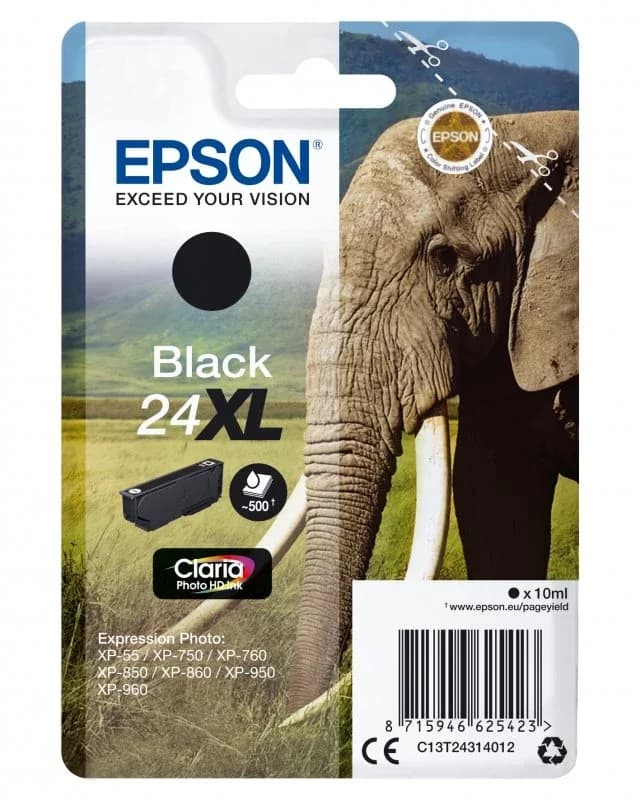 Epson T2431 (24XL) Preto Cartucho de Tinta Original – C13T24314012