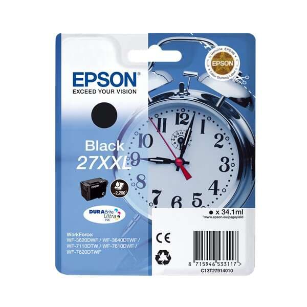 TINTEIRO EPSON 27XXL PRETO C13T27914012