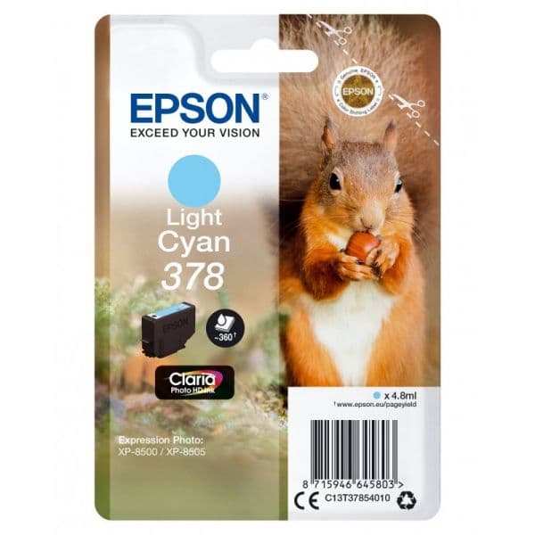 Tinteiro Epson 378 Claria Photo HD Light Cyan - C13T37854010