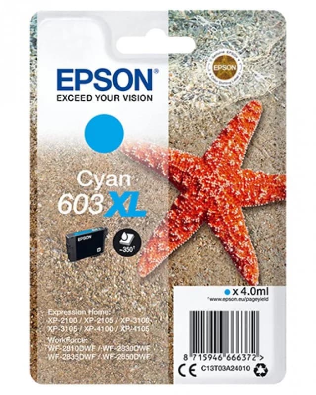 Tinteiro EPSON 603XL Cyan