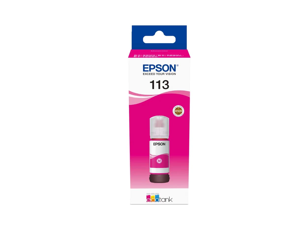 Frasco Epson 113 Magenta  Tinta Pigmentada Original 70ml