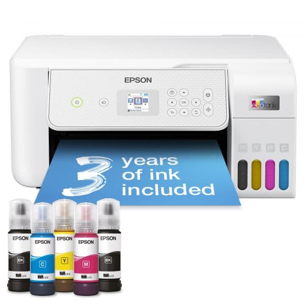 Epson Impressora Multifunções EcoTank L3286 Jato de Tinta A4 Wi-Fi AirPrint 5760x1440DPI