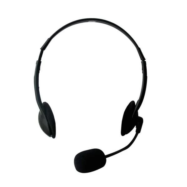 Ewent EW3563 Binaural Fita de Cabeça Black Conjunto de Auscultadores e Microfone - EW3563