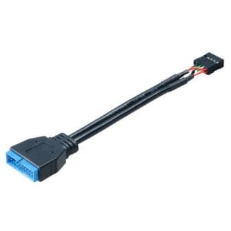 Gembird Cabo Adaptador USB3.0 Board p/ USB2.0 Frontal - CC-U3U2-01