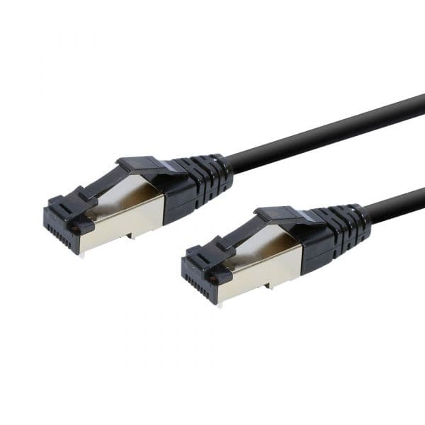 Gembird Cabo de Rede PP8-LSZHCU-BK-3M Cat8 S/FTP 3m LSZH Preto