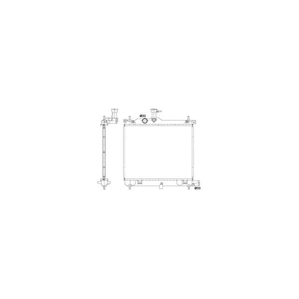 NRF - 53025 - Radiador, arrefecimento do motor - 8718042101570
