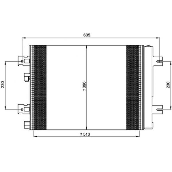 NRF - 35947 - Condensador, ar condicionado - 8718042117465