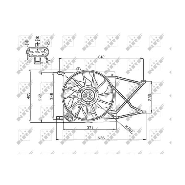 Nrf Ventilador, Refrigeração do Motor - 47749
