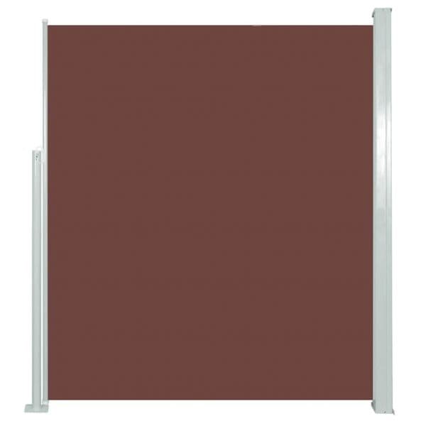 vidaXL Toldo Lateral Retrátil 160 X 500 cm Castanho - 2143196619