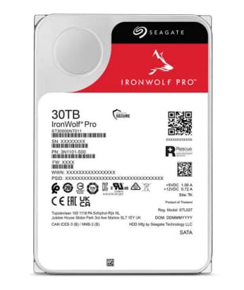 Seagate 30TB IronWolf Pro 3.5" 512MB 7200RPM SATA III - ST30000NT011