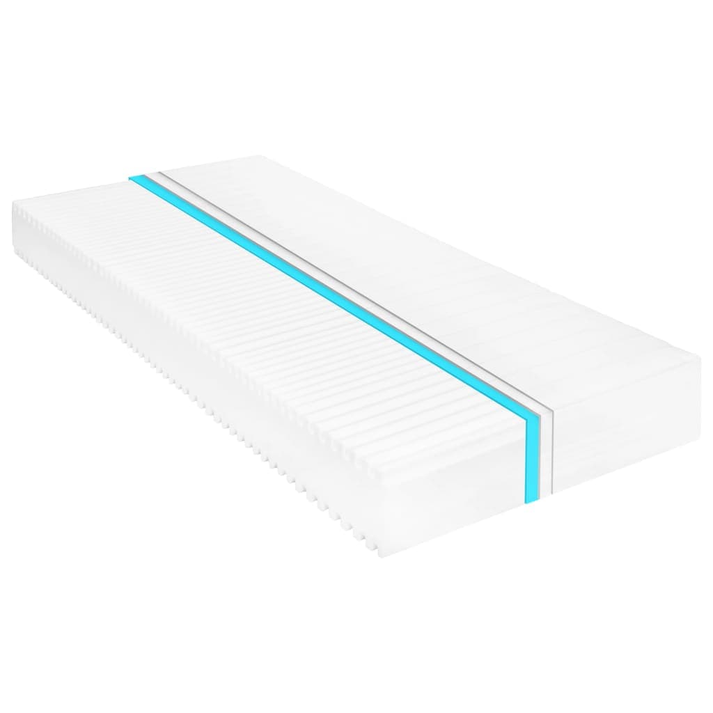 vidaXL Colchão 100x200 cm 7 zonas espuma PU 16 cm H2 H3