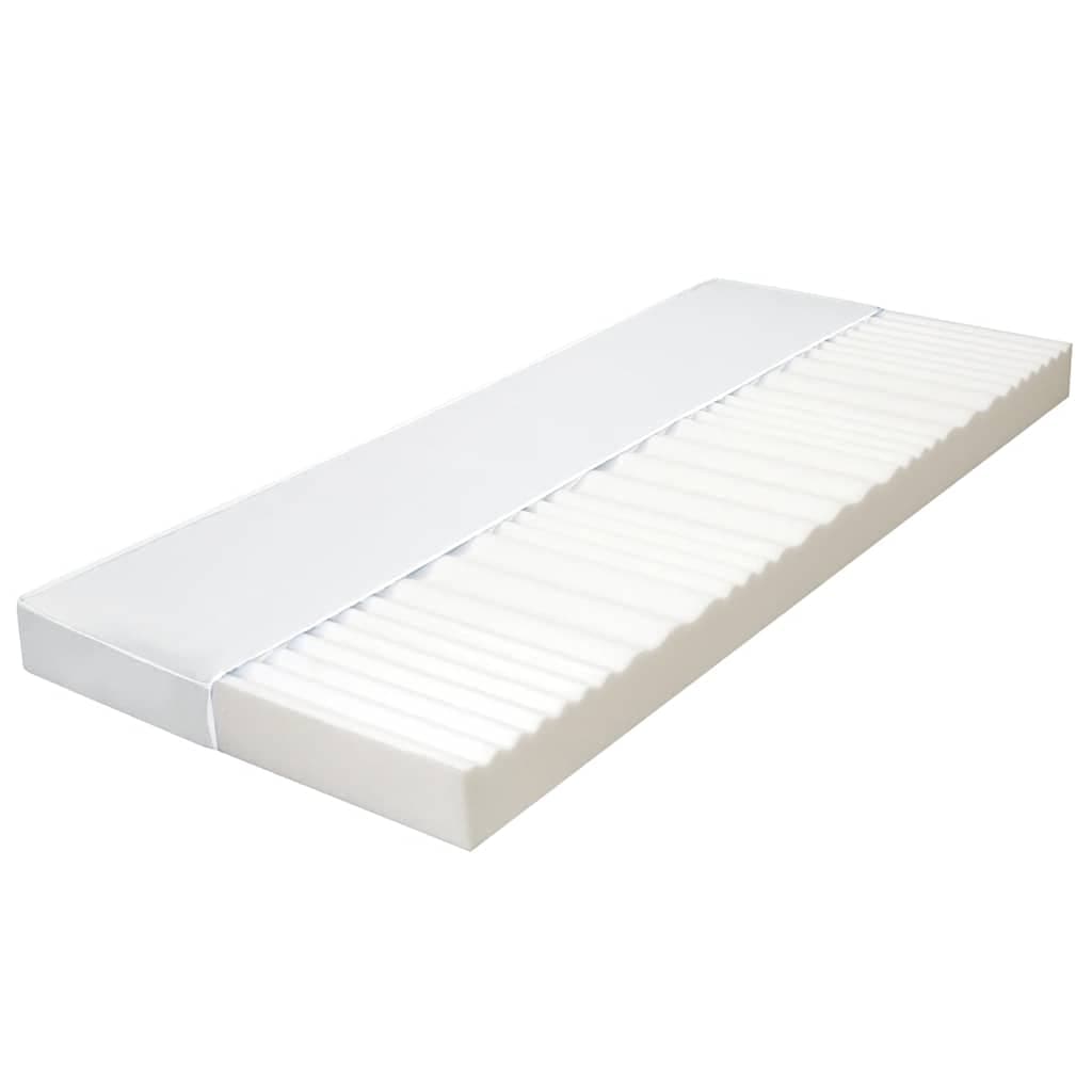 vidaXL Colchão 140x200 cm 7 zonas espuma PU 10 cm H2 H3