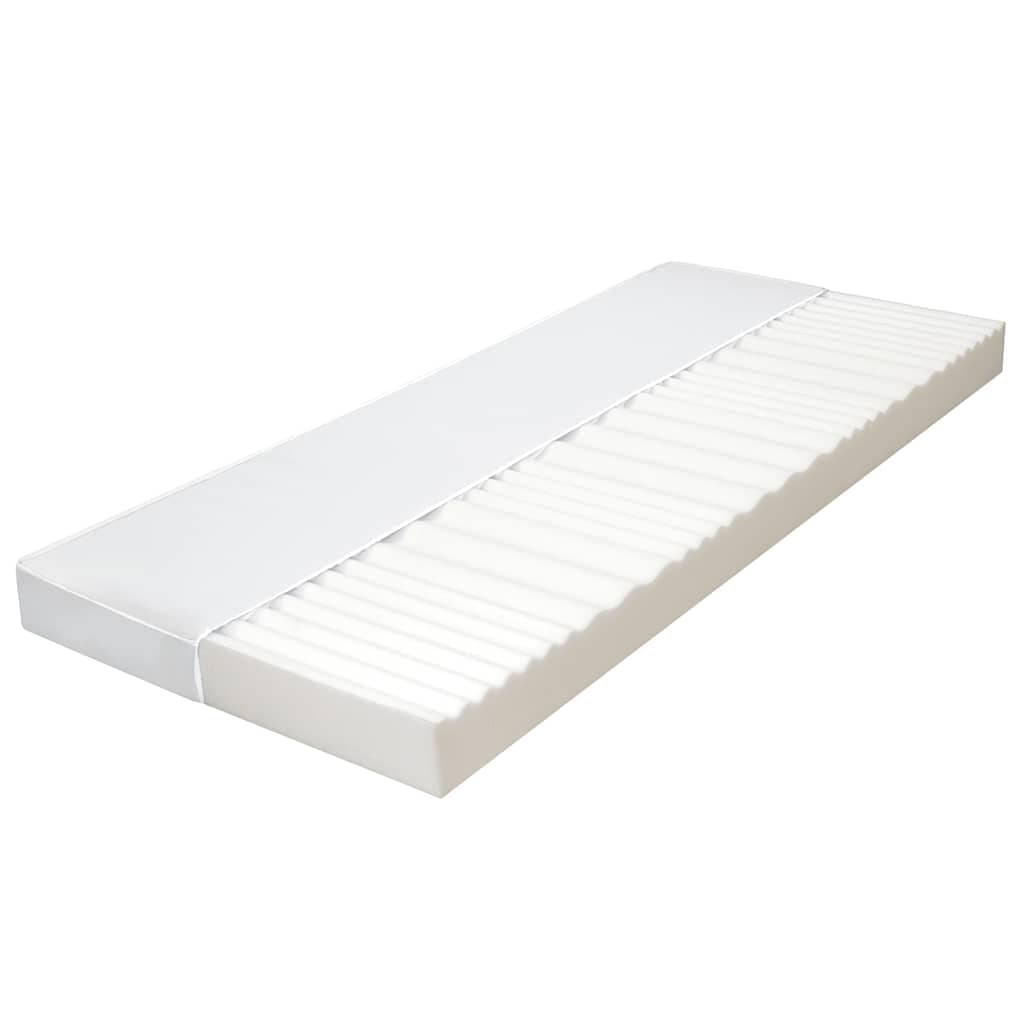 vidaXL Colchão 160x200 cm 7 zonas espuma PU 10 cm H2 H3