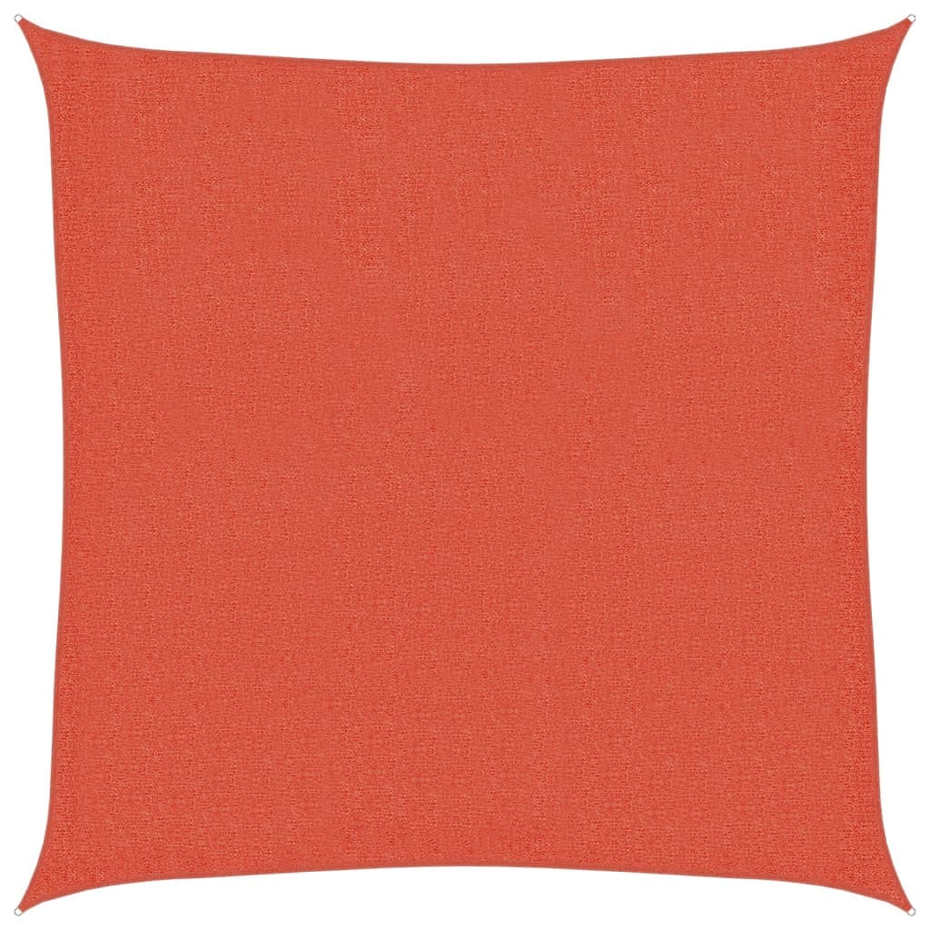 vidaXL Para-sol estilo vela quadrado 160 g/m² 3,6x3,6m PEAD terracotta