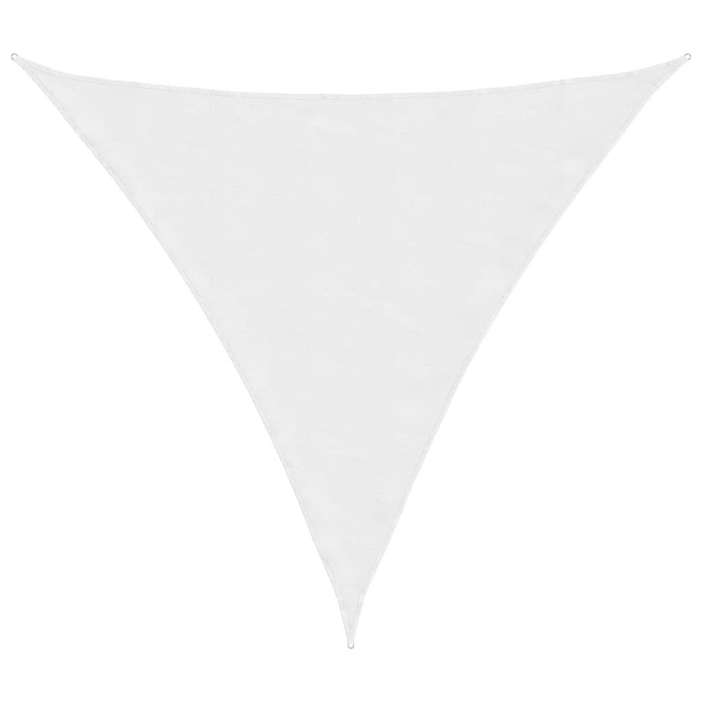 vidaXL Para-sol est. vela tecido oxford triangular 4,5x4,5x4,5m branco