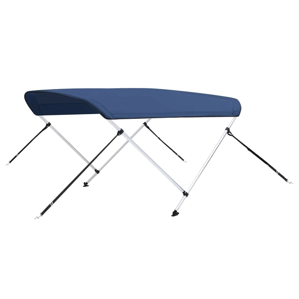 vidaXL Toldo em 2 arcos Bimini 150x120x110 cm azul-marinho