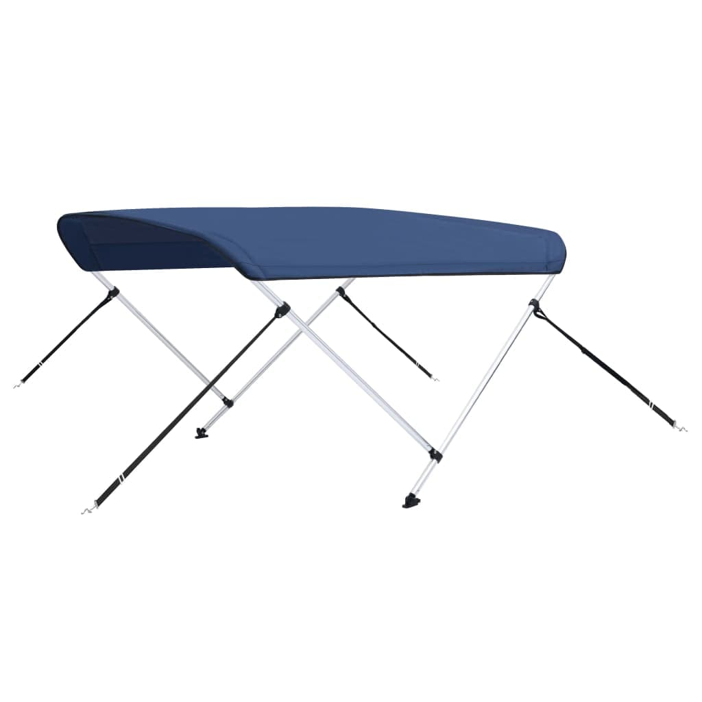 vidaXL Toldo em 2 arcos Bimini 180x150x110 cm azul-marinho