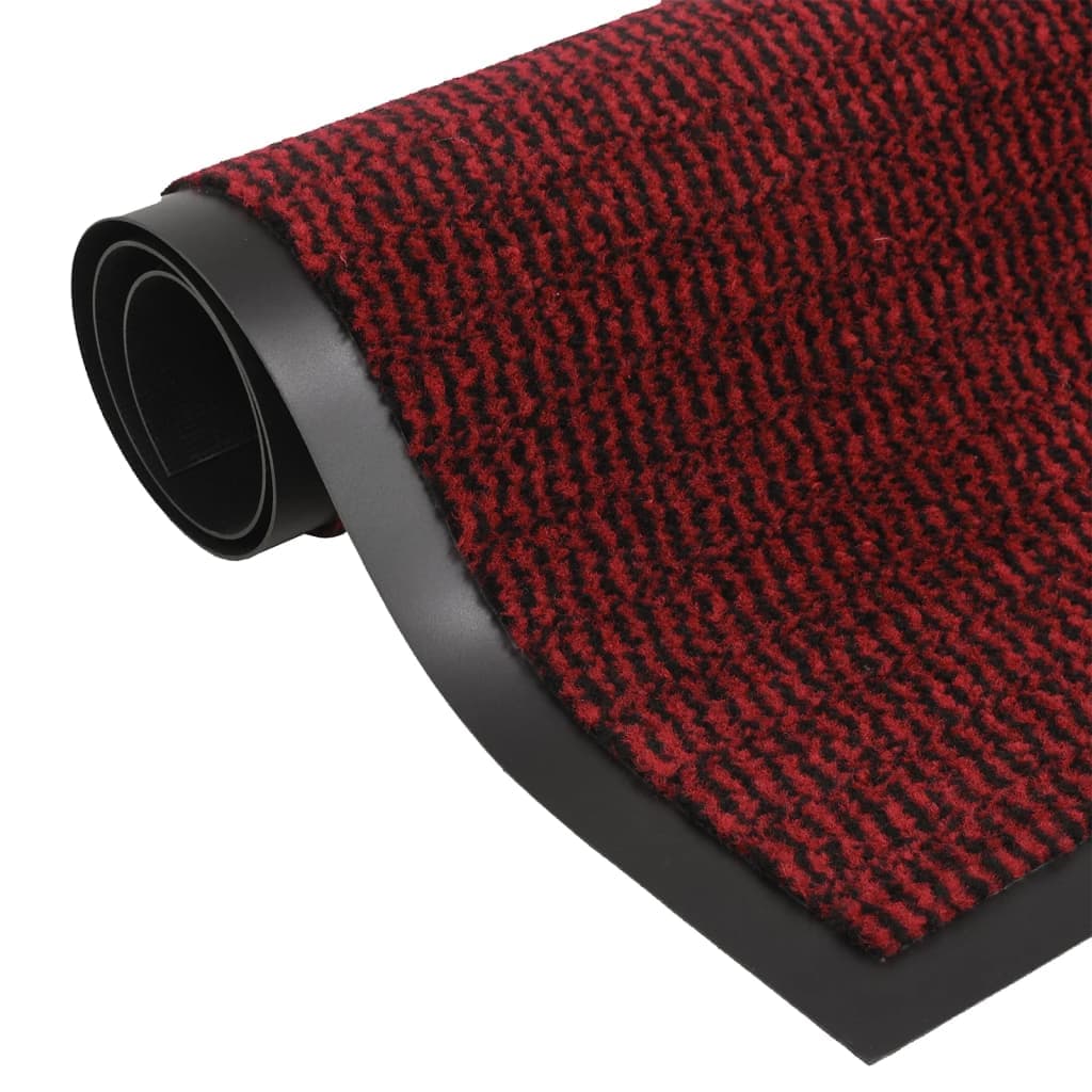 vidaXL Tapete de entrada tufado 60x150 cm vermelho