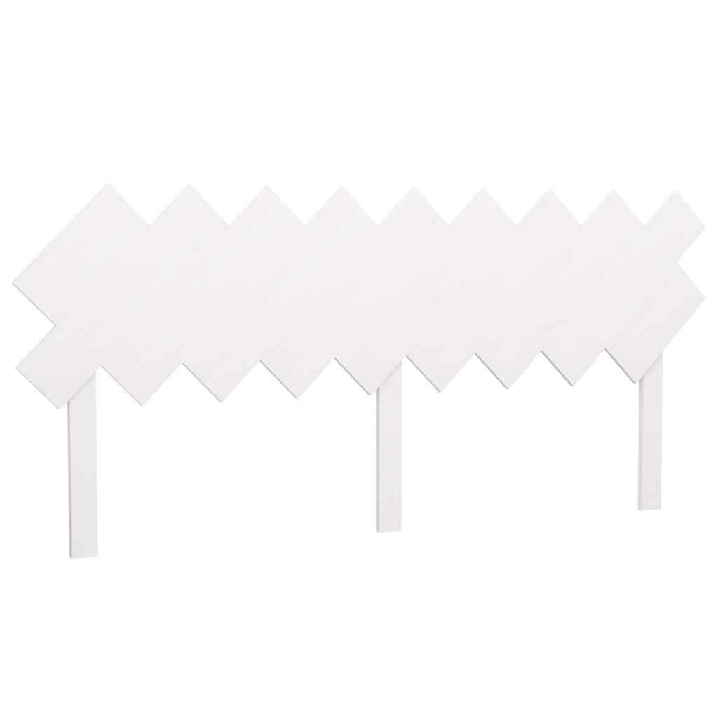 vidaXL Cabeceira de cama 178x3x80,5 cm pinho maciço branco