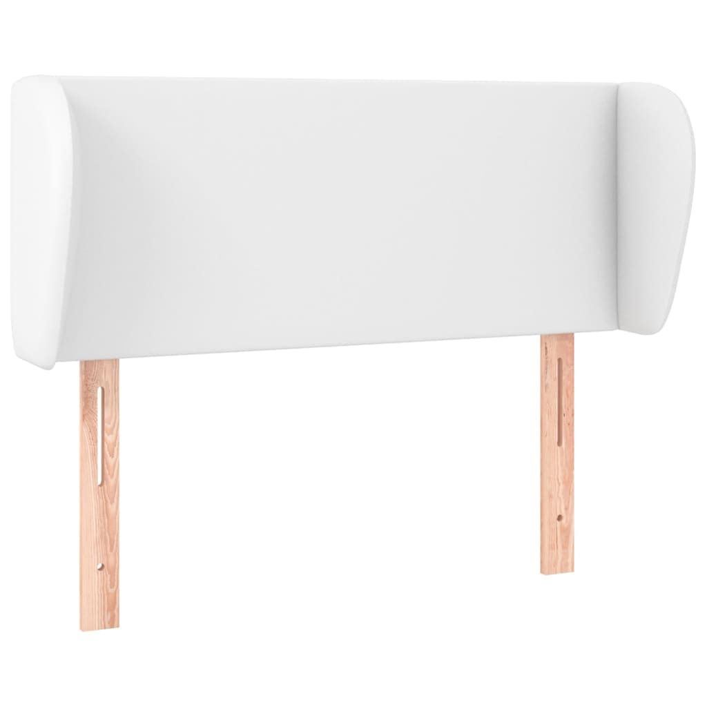 Cabeceira de Cama com Abas Couro Artificial 93x23x78/88cm Branco - 3116943