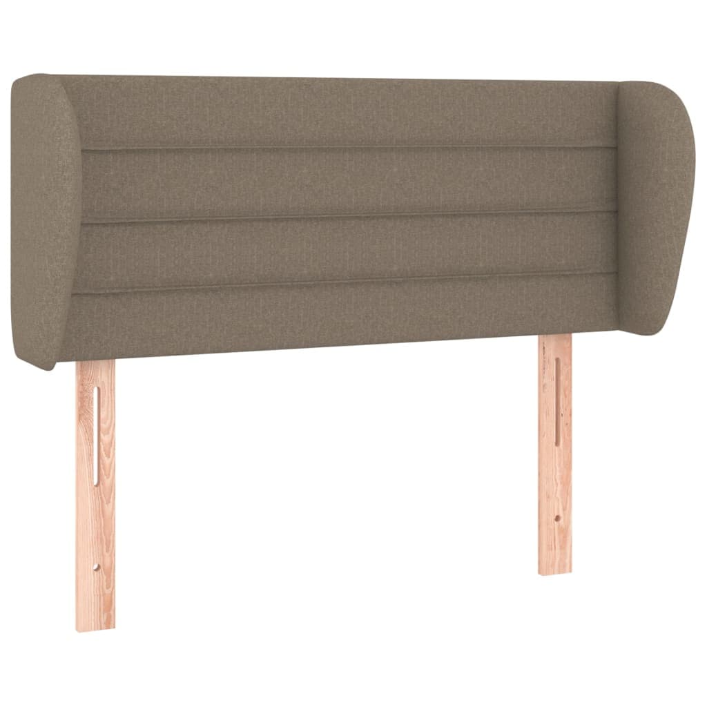 vidaXL Cabeceira cama abas tecido 83x23x78/88 cm cinzento-acastanhado