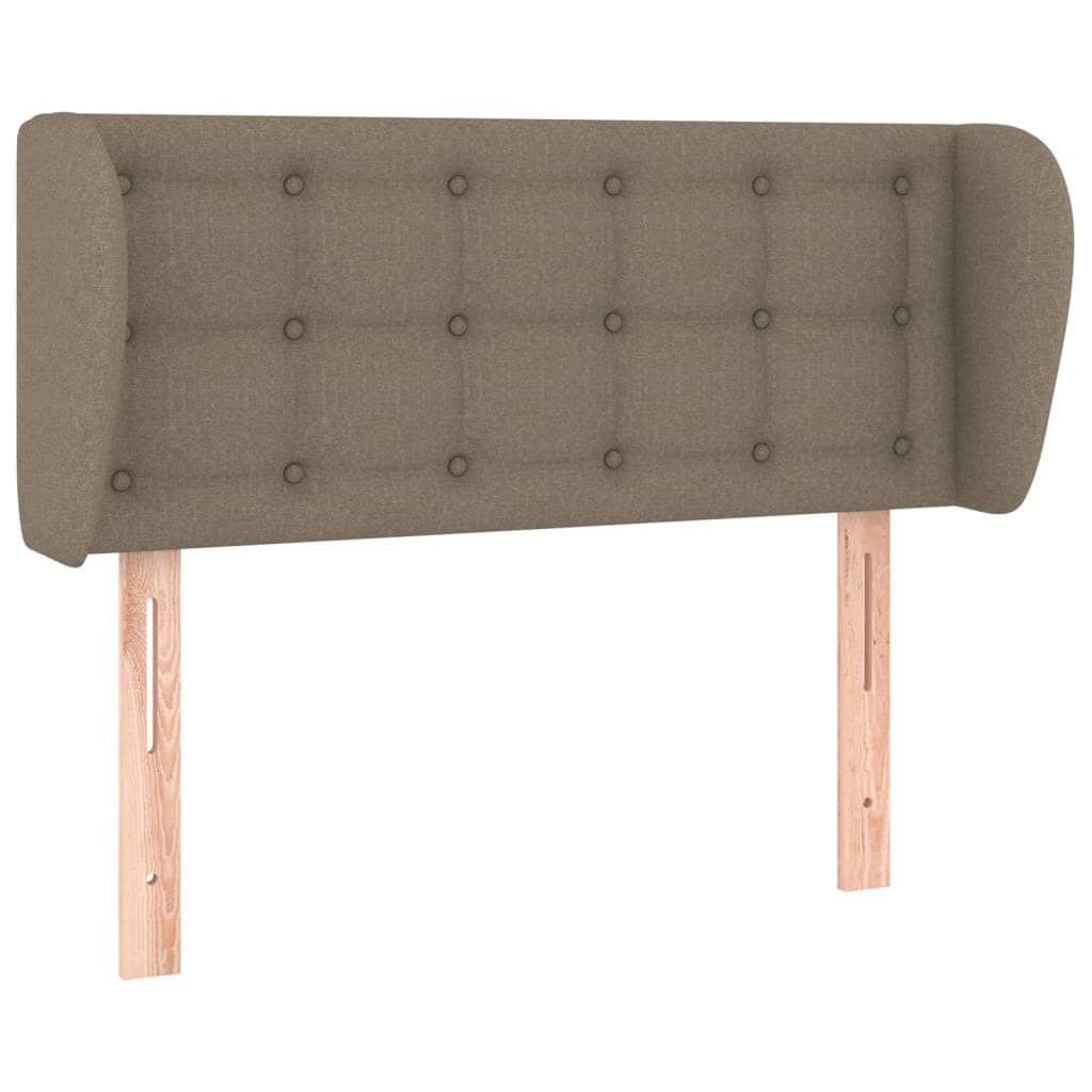 vidaXL Cabeceira cama abas tecido 83x23x78/88 cm cinzento-acastanhado