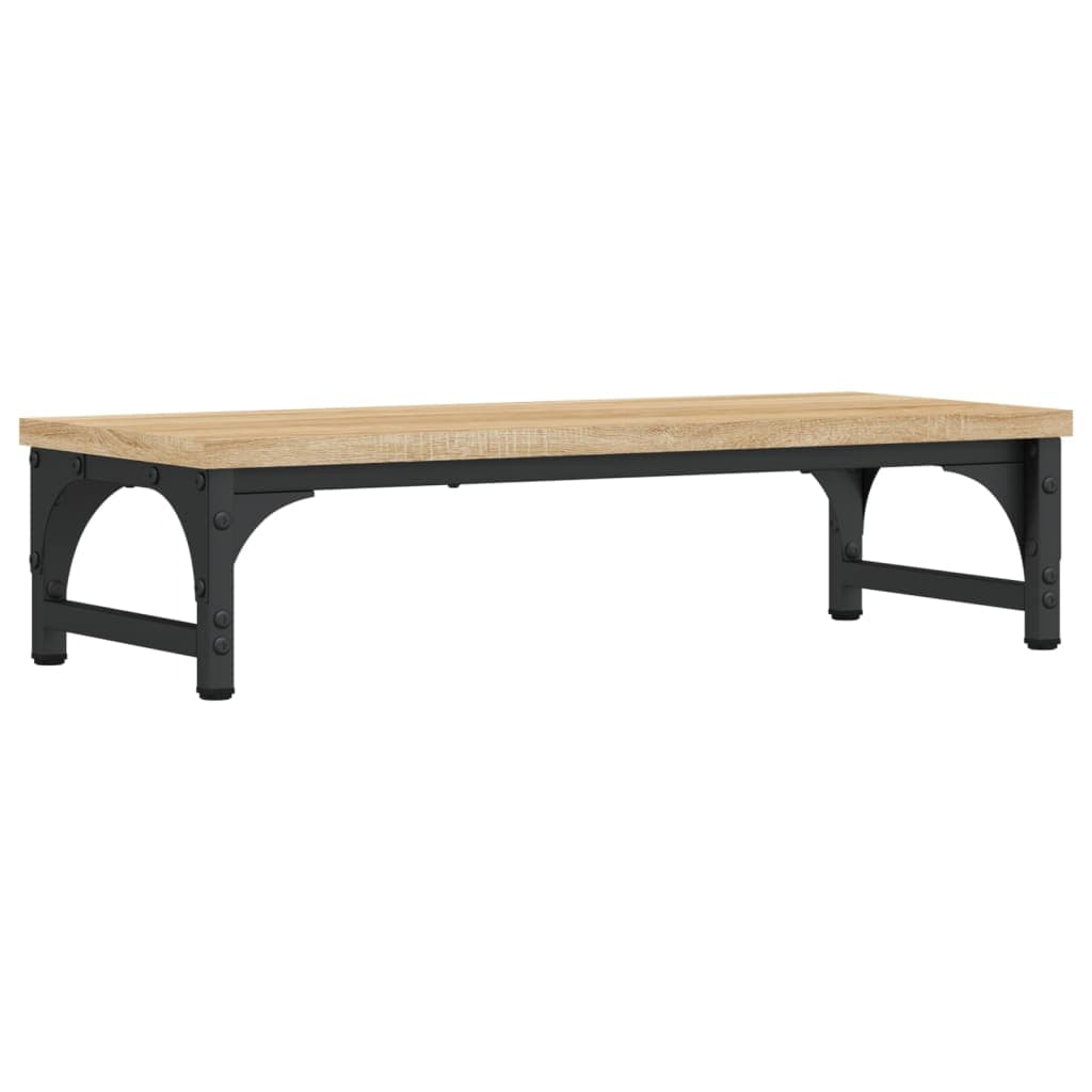 vidaXL Suporte monitor 55x23x14 cm derivados madeira carvalho sonoma