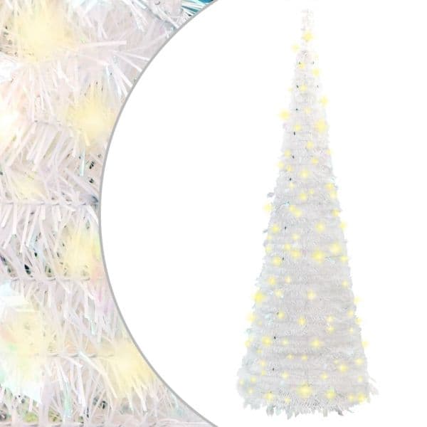 VidaXL Árvore de Natal Artificial Pop-up com 150 Luzes LED 180cm Branco - 357754