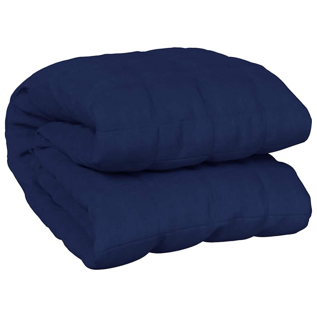 vidaXL Manta pesada 11 kg 235x290 cm tecido azul