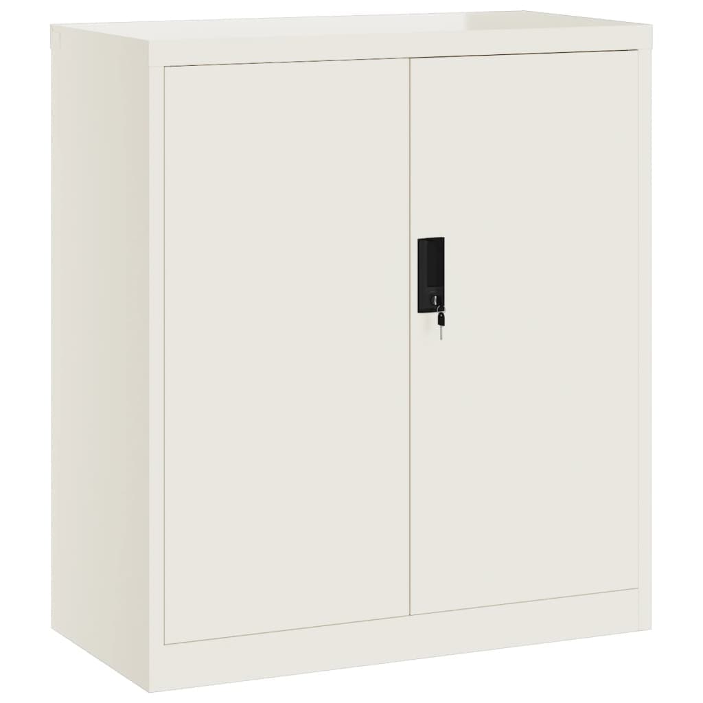 vidaXL Arquivador 79x40x90 cm aço branco
