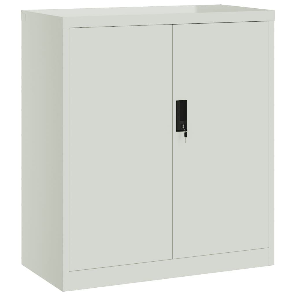vidaXL Arquivador 79x40x90 cm aço cinzento-claro