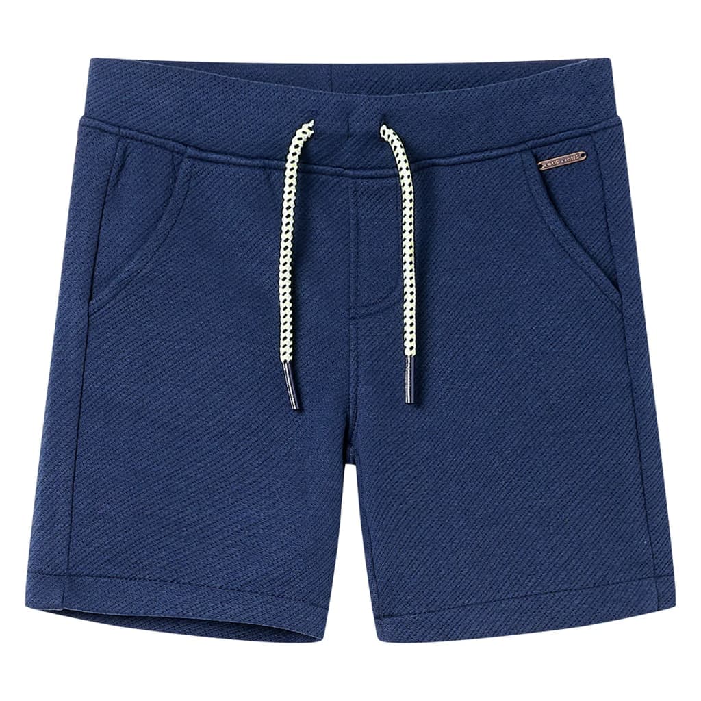 Calções de criança com cordão azul-escuro 116